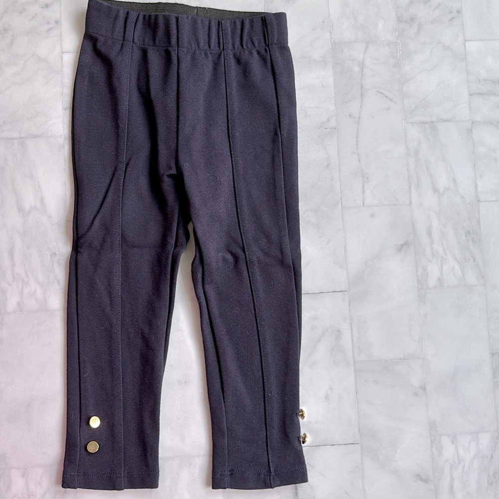 Paz Rodríguez Girls Navy Blue Jersey Leggings (2 year)